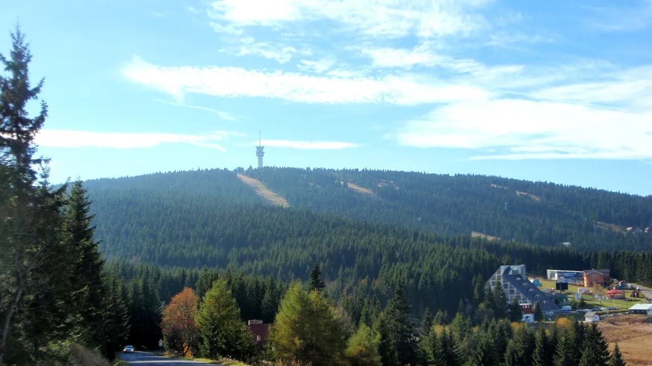 Klínovec - nejvyšší hora Krušných hor